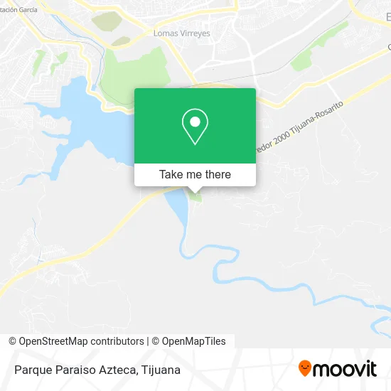 Parque Paraiso Azteca map