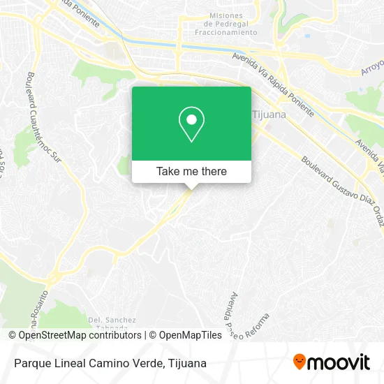 Mapa de Parque Lineal Camino Verde