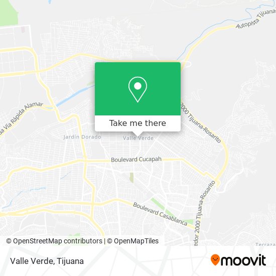 Valle Verde map