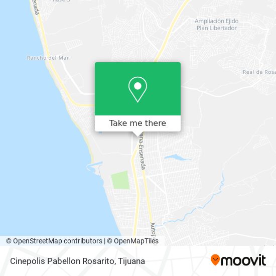 Cinepolis Pabellon Rosarito map