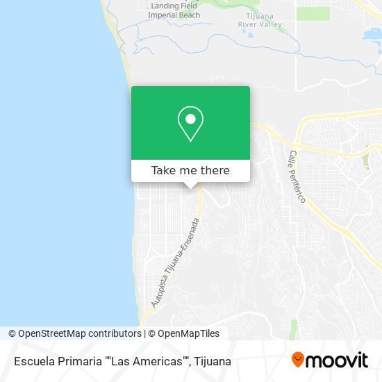 Escuela Primaria ""Las Americas"" map