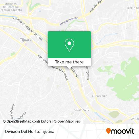 Mapa de División Del Norte