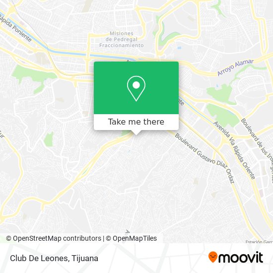 How to get to Club De Leones in Tijuana by Bus?