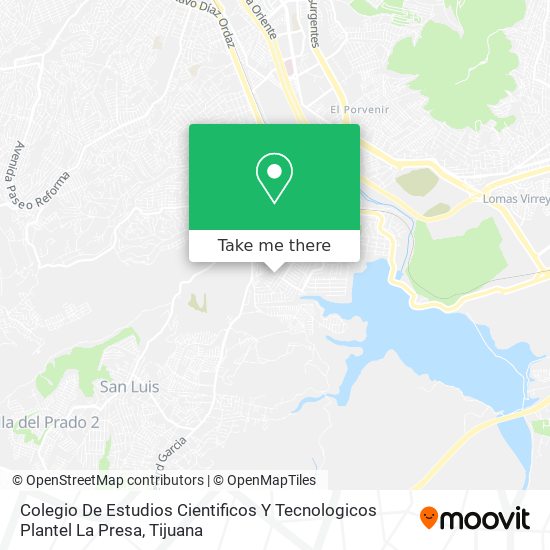 Colegio De Estudios Cientificos Y Tecnologicos Plantel La Presa map