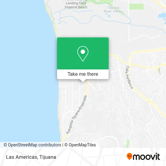 Las Americas map
