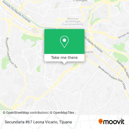 Secundaria #67 Leona Vicario map