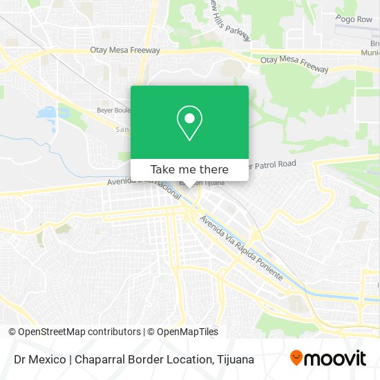 Dr Mexico | Chaparral Border Location map