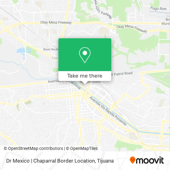 Dr Mexico | Chaparral Border Location map