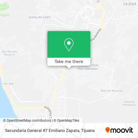 Secundaria General #7 Emiliano Zapata map