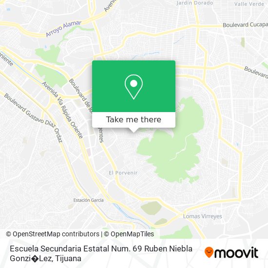 Escuela Secundaria Estatal Num. 69 Ruben Niebla Gonzi�Lez map