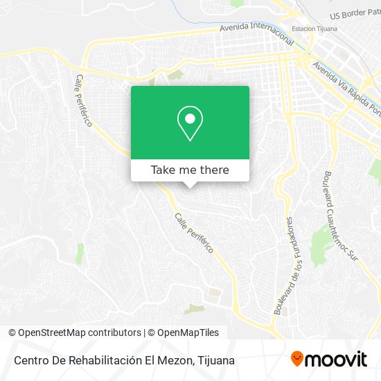 Mapa de Centro De Rehabilitación El Mezon