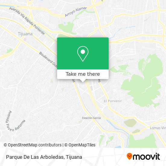 Parque De Las Arboledas map