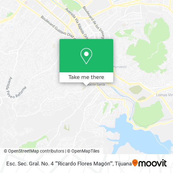 Esc. Sec. Gral. No. 4 ""Ricardo Flores Magón"" map