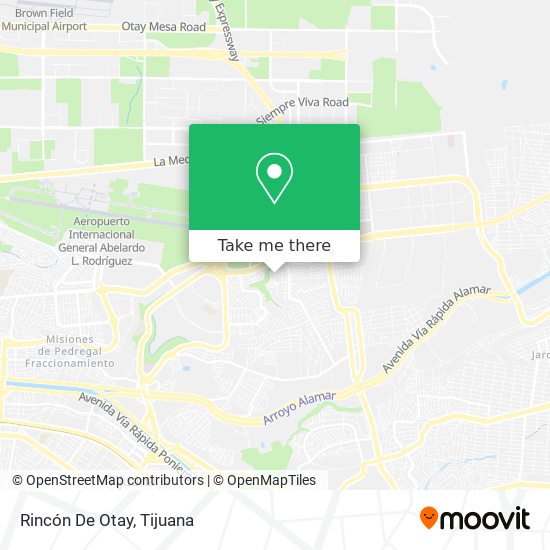Mapa de Rincón De Otay