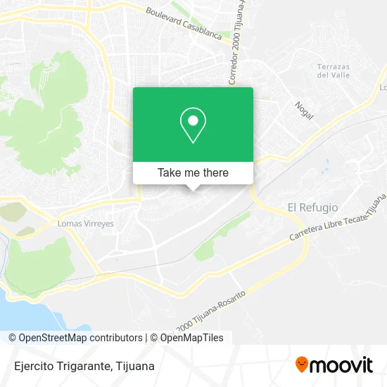 Ejercito Trigarante map