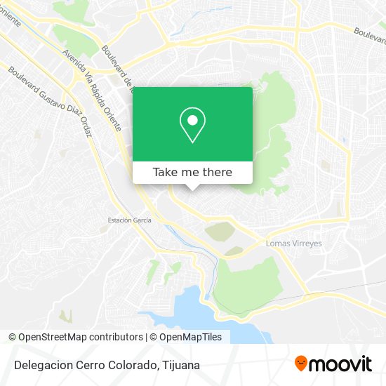 Delegacion Cerro Colorado map