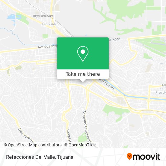 Refacciones Del Valle map
