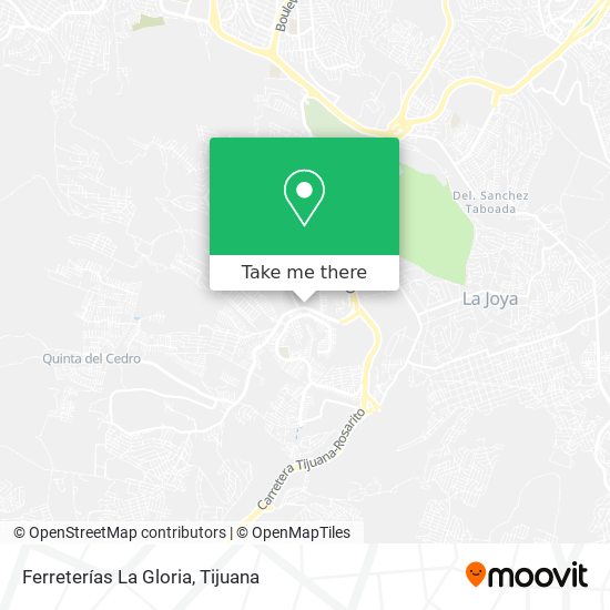 Ferreterías La Gloria map