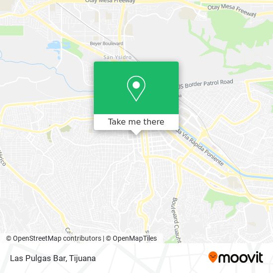 Las Pulgas Bar map