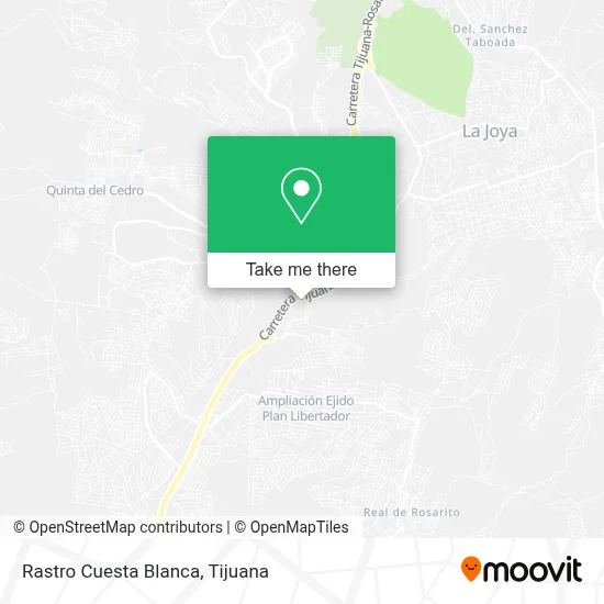Rastro Cuesta Blanca map