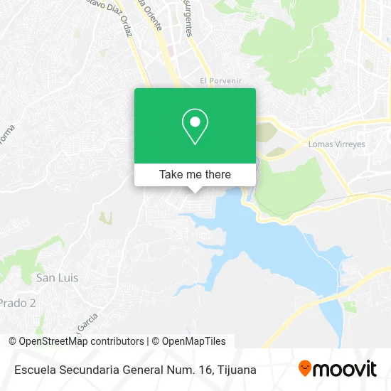 Escuela Secundaria General Num. 16 map