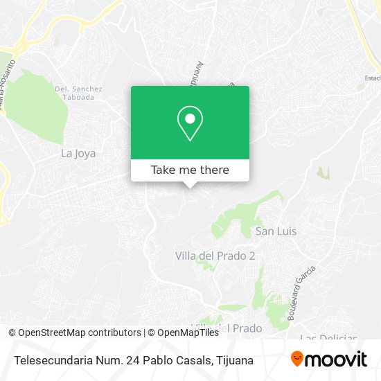 Telesecundaria Num. 24 Pablo Casals map