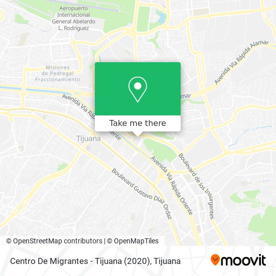 Centro De Migrantes - Tijuana (2020) map