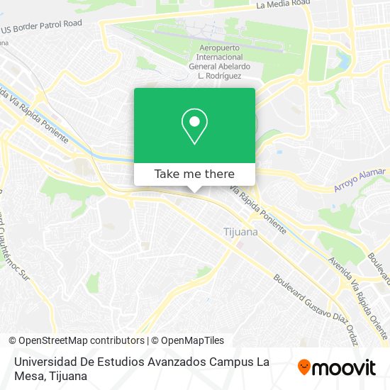 Universidad De Estudios Avanzados Campus La Mesa map