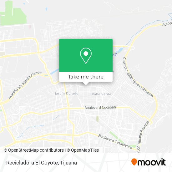 Recicladora El Coyote map