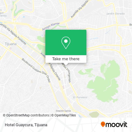 Hotel Guaycura map