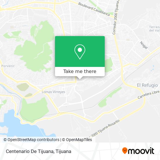 Centenario De Tijuana map