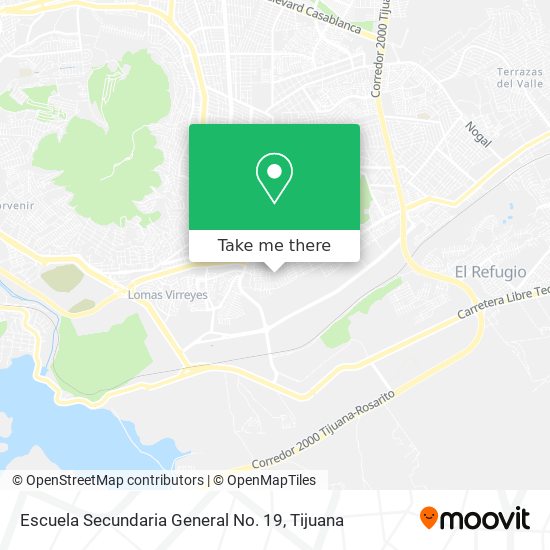 Escuela Secundaria General No. 19 map