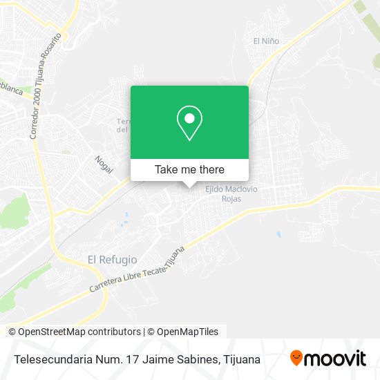 Telesecundaria Num. 17 Jaime Sabines map
