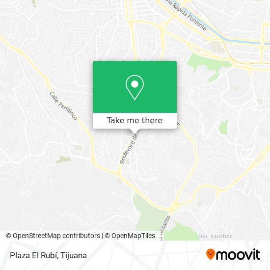 Mapa de Plaza El Rubí