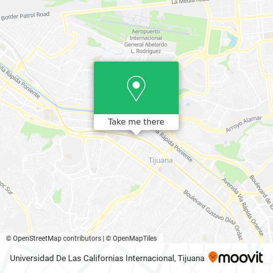 Universidad De Las Californias Internacional map