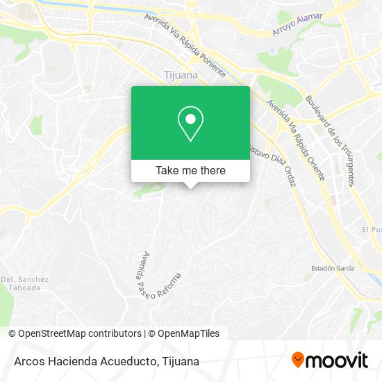 Arcos Hacienda Acueducto map