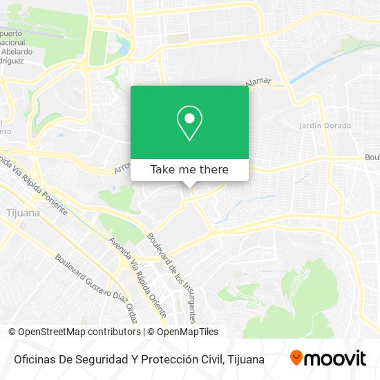 Oficinas De Seguridad Y Protección Civil map