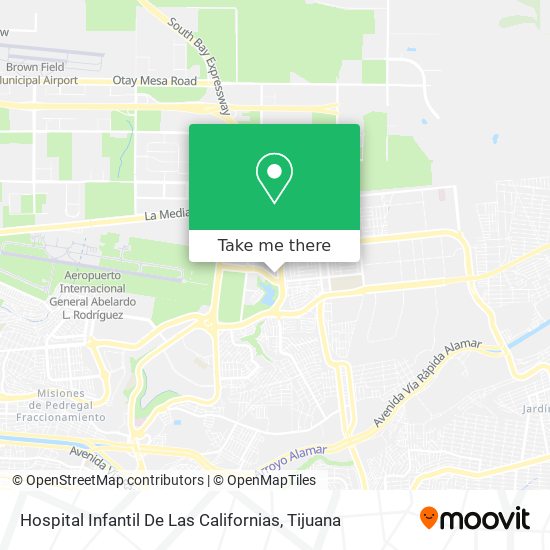 Hospital Infantil De Las Californias map
