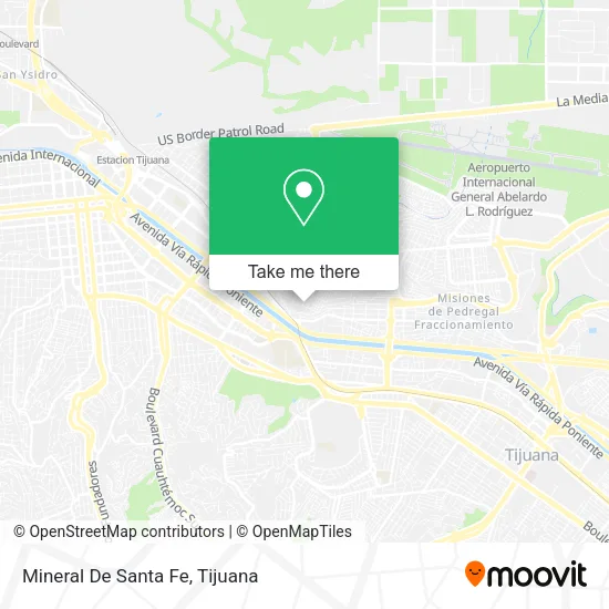 Mineral De Santa Fe map