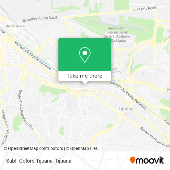Subli-Colors Tijuana map