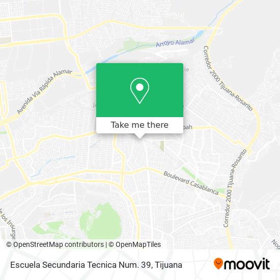 Mapa de Escuela Secundaria Tecnica Num. 39