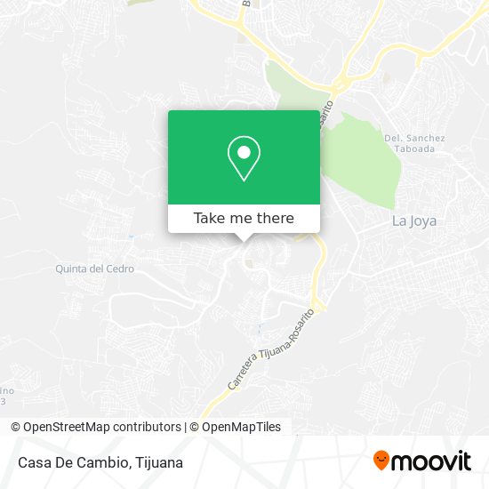 Casa De Cambio map