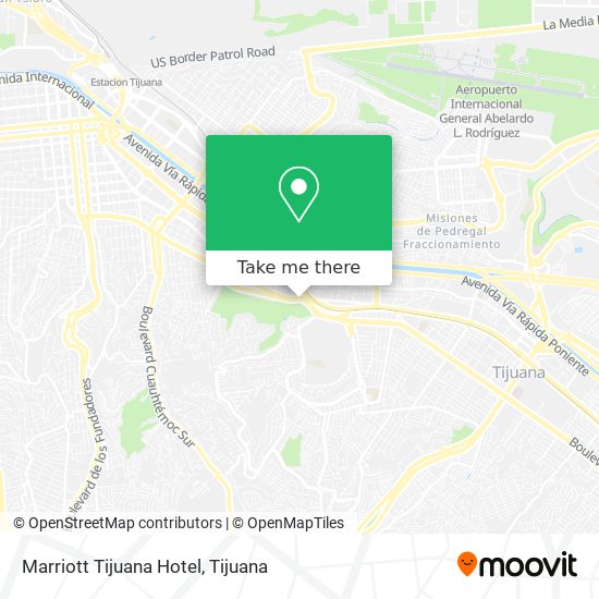 Mapa de Marriott Tijuana Hotel
