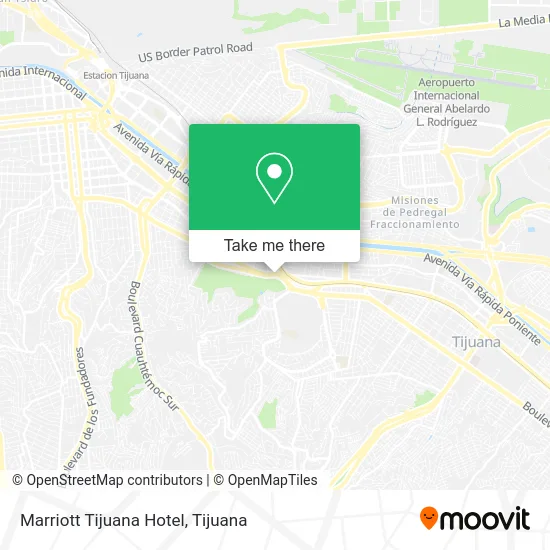 Marriott Tijuana Hotel map