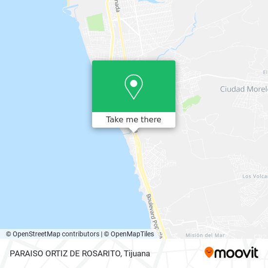 PARAISO ORTIZ DE ROSARITO map