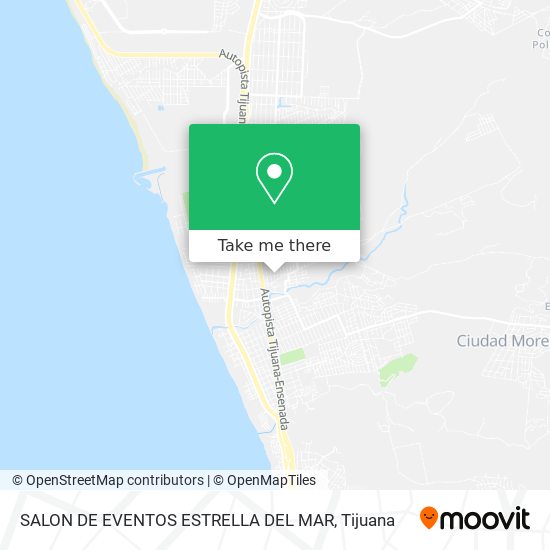 SALON DE EVENTOS ESTRELLA DEL MAR map