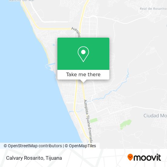 Calvary Rosarito map