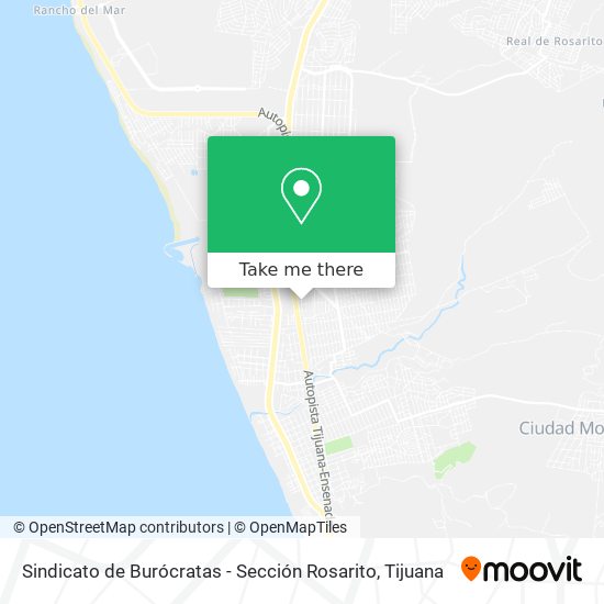 Sindicato de Burócratas - Sección Rosarito map