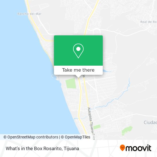 What's in the Box Rosarito map