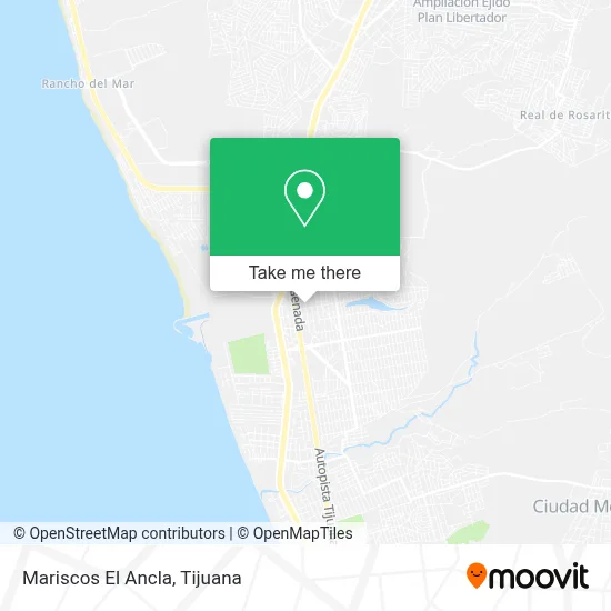 Mariscos El Ancla map